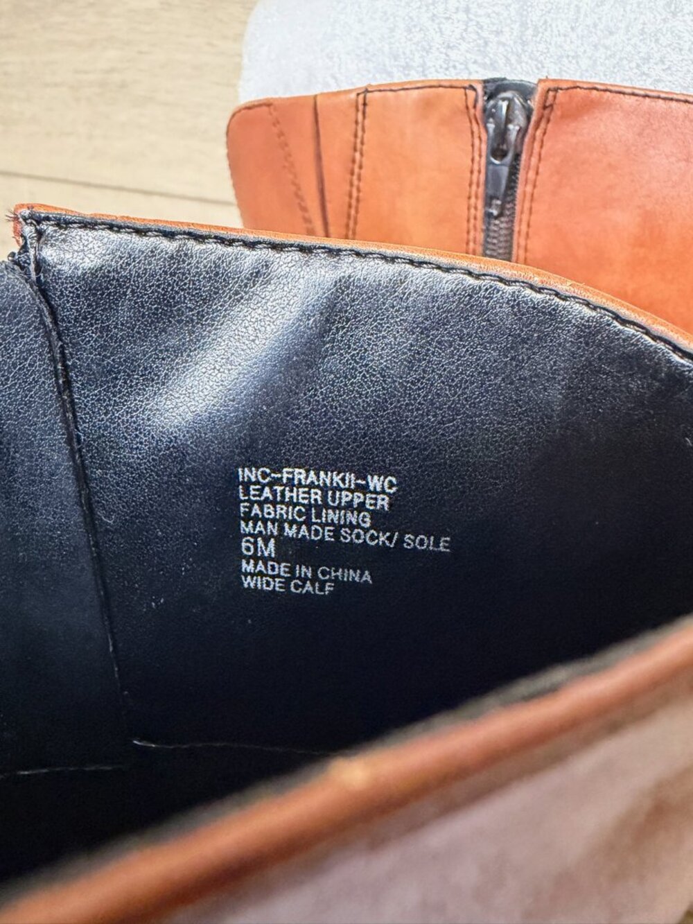 INC International Concepts Womens FrankII Riding Boots Leather Black Size 6M NWT - Picture 8 of 8